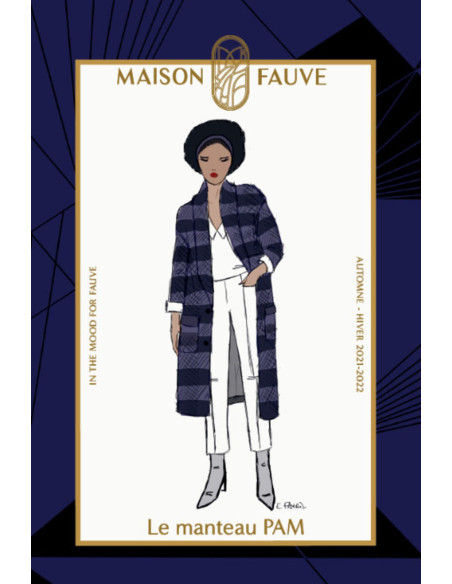 Mantelschnittmuster Pam - Maison Fauve