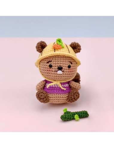 Amigurumi-Häkelset - Mochi der Biber