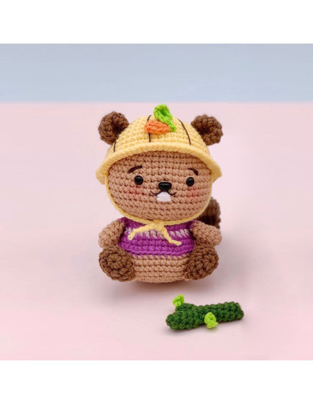 Amigurumi-Häkelset - Mochi der Biber