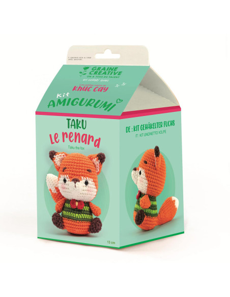 Amigurumi-Häkelset - Taku der Fuchs