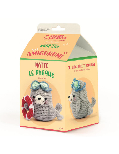 Amigurumi-Häkelset - Natto die Robbe