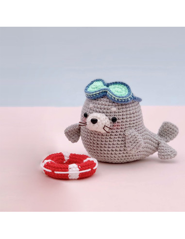 Amigurumi-Häkelset - Natto die Robbe