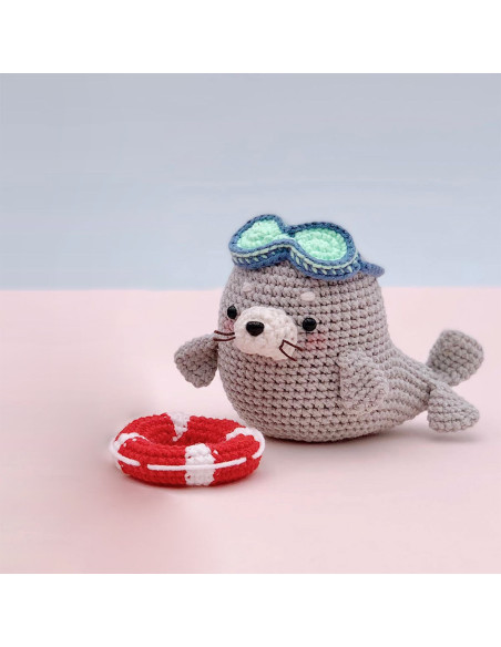 Amigurumi-Häkelset - Natto die Robbe