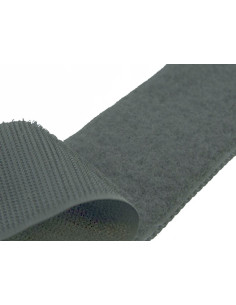 Dunkelgraues selbstklebendes Nähband 20 mm breit pro Meter