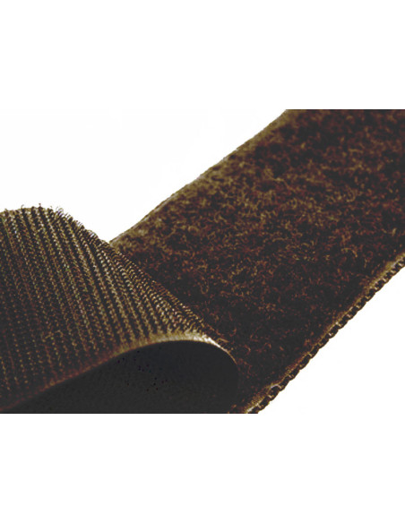 Dunkelbraunes selbstklebendes Nähband, 20 mm breit, pro Meter