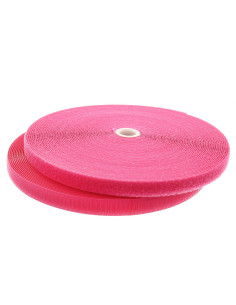 Fuchsia Näh-Klettband 20 mm breit, Rolle mit 25 Metern