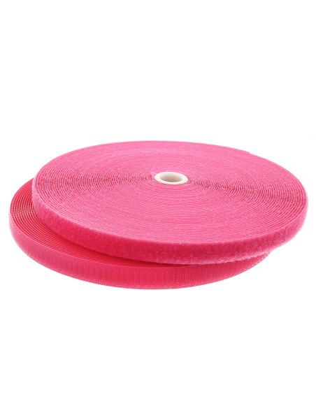 Fuchsia Näh-Klettband 20 mm breit, Rolle mit 25 Metern