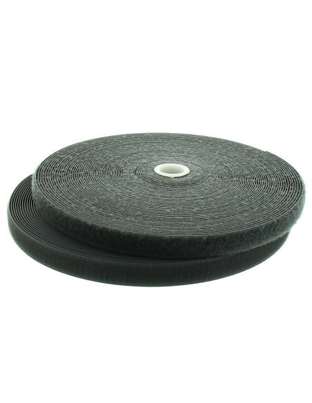 Dunkelgraues selbstklebendes Nähband, 20 mm breit, 25 Meter Rolle