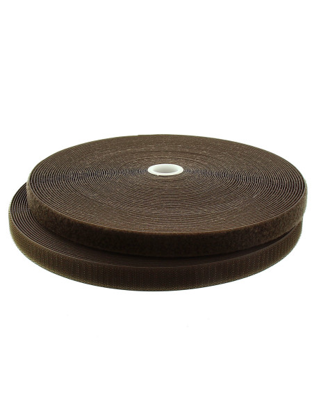 Dunkelbraunes selbstklebendes Nähband, 20 mm breit, Rolle mit 25 Metern