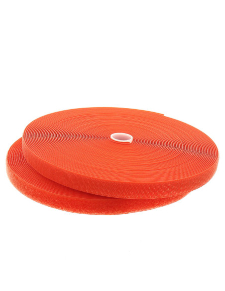 Selbstklebendes Nähband in Orange, 20 mm breit, Rolle mit 25 Metern.