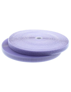 Nähbarer Klettband in Flieder, 20 mm breit, Rolle mit 25 Metern