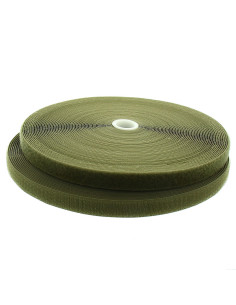 Selbstklebendes Nähband in Khaki, 20 mm breit, Rolle mit 25 Metern.