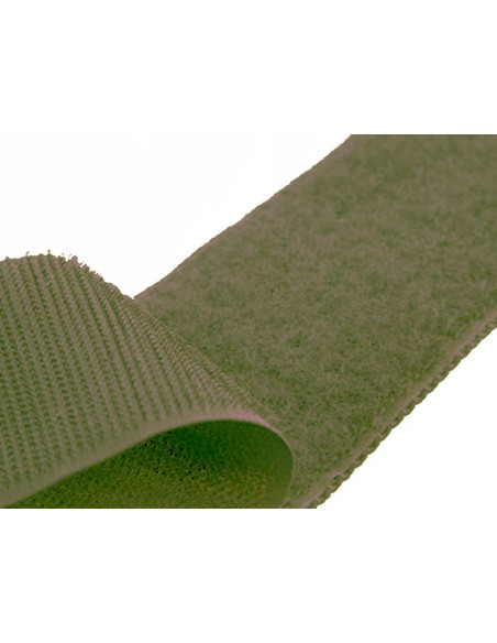 Klettband zum Nähen in Khaki, 20 mm breit, pro Meter