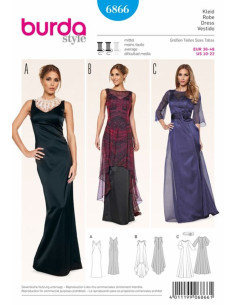 Kleid Schnittmuster - Burda 6866