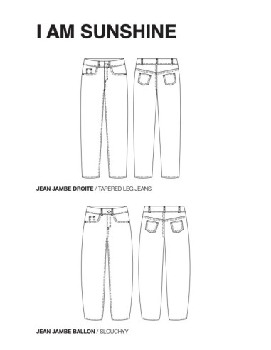 Sunshine-Jeans-Schnittmuster - I am patterns