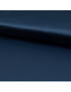 Elastischer Satin-Stoff - Denimblau