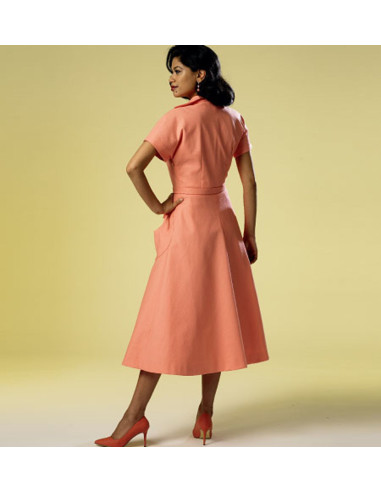 Kleid- und Gürtelmuster - Butterick 6055