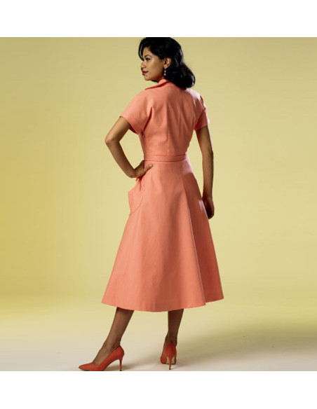 Kleid- und Gürtelmuster - Butterick 6055