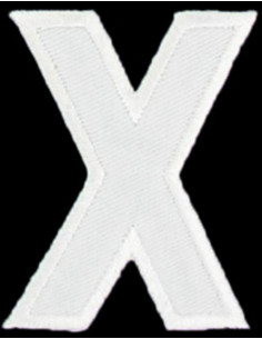 Bügelaufnäher Buchstabe X