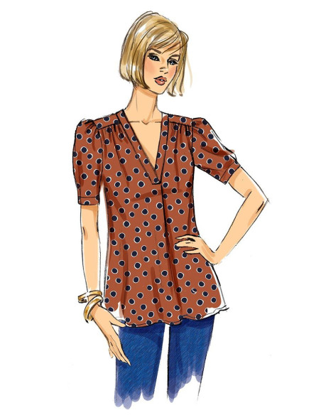 Oberteil-Schnittmuster - Butterick 6855