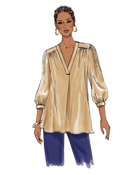 Oberteil-Schnittmuster - Butterick 6855