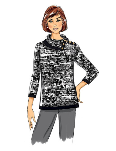 Oberteil-Schnittmuster - Butterick 6857