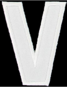 Bügelaufnäher Buchstabe V