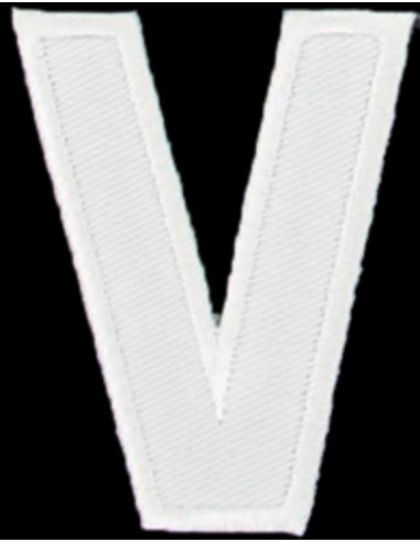 Bügelaufnäher Buchstabe V
