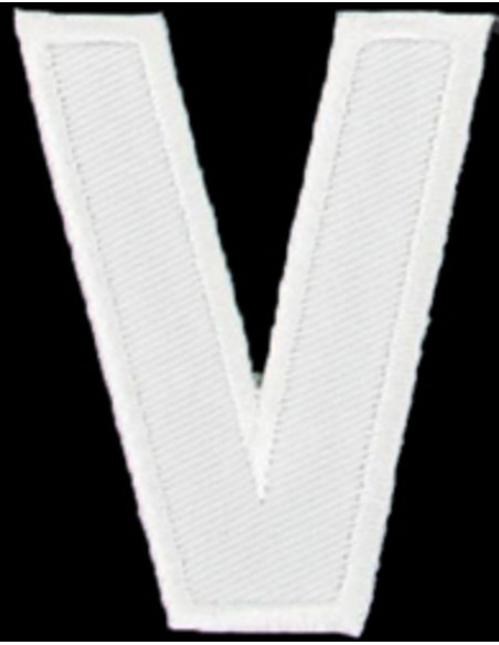 Bügelaufnäher Buchstabe V