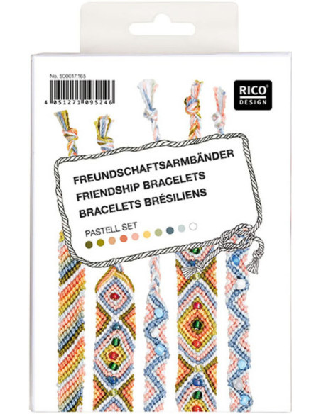 Brasilianisches Armband-Kit - Pastell-Set