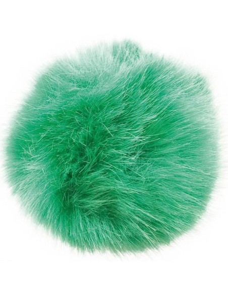 Kunstfellbommel 10 cm - Grün