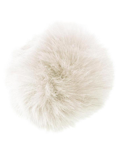 Kunstfellbommel 10 cm - Natur