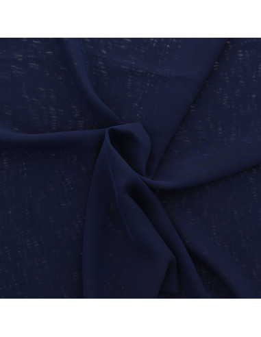 Musselin-Stoff - Marineblau