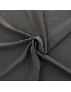 Musselin-Stoff - Dunkel-Taupe
