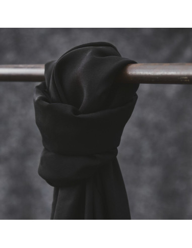 Tencel-Stoff Smooth Drape Twill - Schwarz