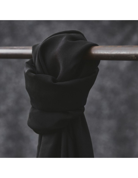 Tencel-Stoff Smooth Drape Twill - Schwarz