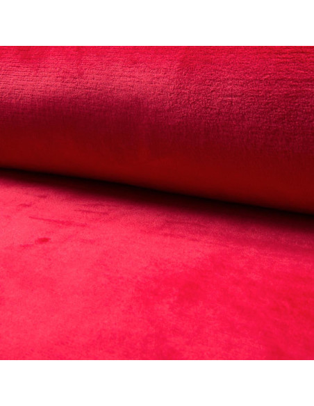 Kuscheliger Plüschstoff - Rot