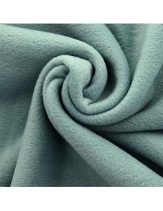 Fleece-Stoff - Graugrün