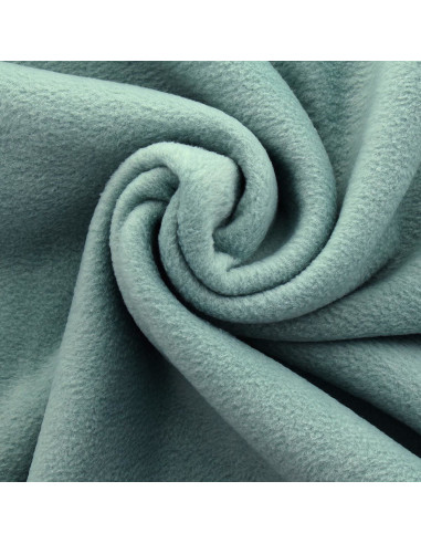 Fleece-Stoff - Graugrün