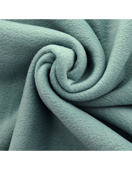 Fleece-Stoff - Graugrün