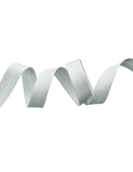 Lurex-Schrägband - Silber