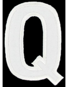 Bügelaufnäher Buchstabe Q