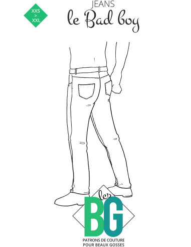 Jeans-Muster Le Bad Boy - Les BG