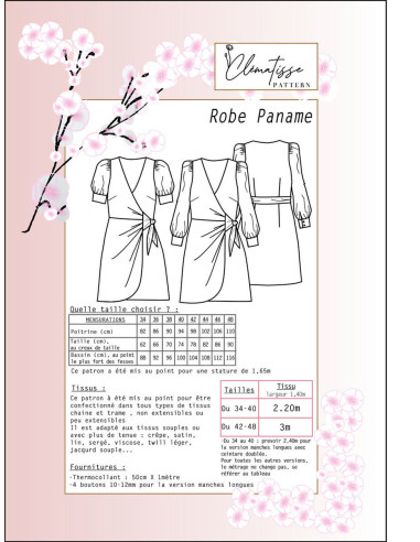 Kleidmuster Paname - Clématisse Pattern