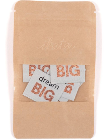 Satz von 5 gewebten Etiketten - Dream Big