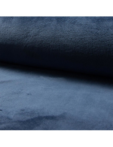 Kuscheliger Stoff - Jeansblau