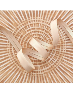 Satin-Schrägband - Beige