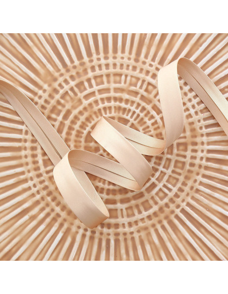 Satin-Schrägband - Beige