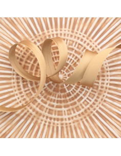 Satin-Schrägband - Dunkelbeige