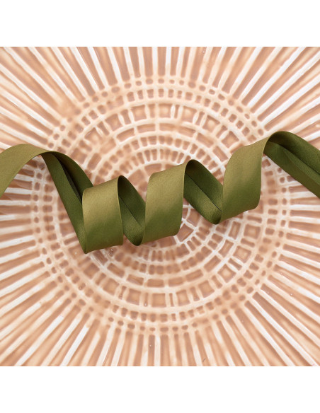 Satin-Schrägband - Khaki